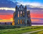 Whitby Abbey north yorkshire paint by number