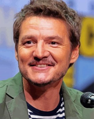 actor Pedro pascal paint by numbers