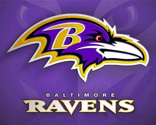 Baltimore Ravens Logo Sport paint by number