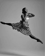 Aesthetic Black Ballerina paint by numbers