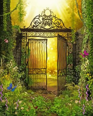 Fantastic Door To The Garden paint by numbers