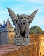 Aesthetic Gargoyle Sculpture Paint by numbers