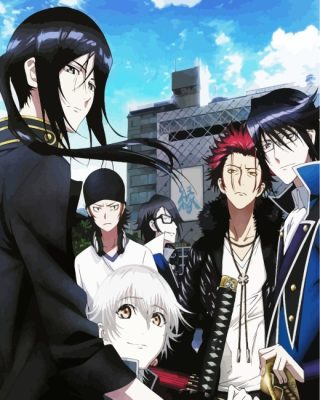 Aesthetic K Project Manga Anime paint by numbers