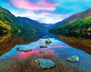 Aesthetic Lake Ireland paint by numbers