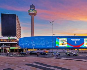 Aesthetic Liverpool City Centre paint by numbers