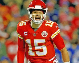 Aesthetic Mahomes paint by numbers