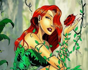 Aesthetic Poison Ivy paint by numbers