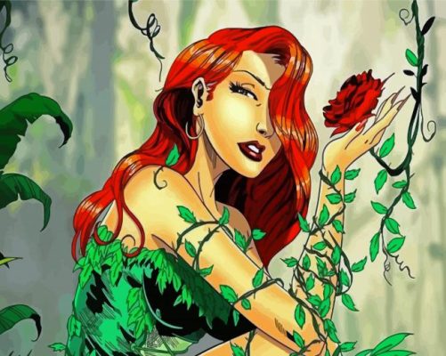 Aesthetic Poison Ivy paint by numbers