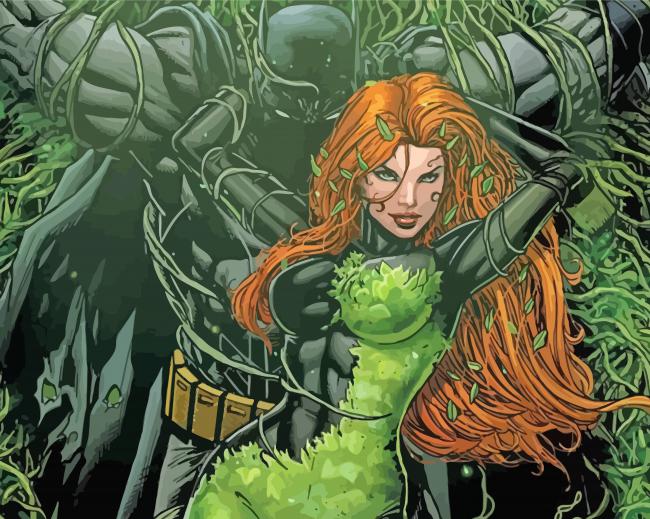 Aesthetic Poison Ivy paint by numbers