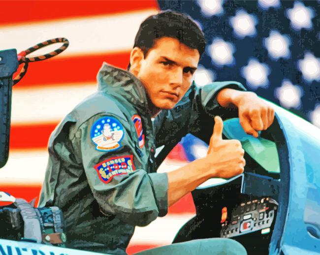 Aesthetic Top Gun paint by numbers