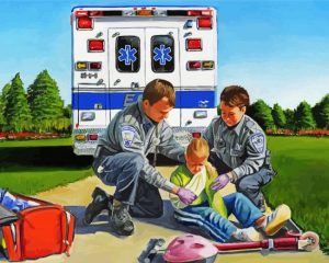 Aesthetic Ambulance Saviours paint by numbers