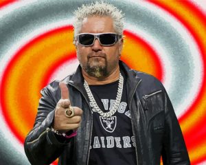 Aesthetic Guy Fieri paint by numbers