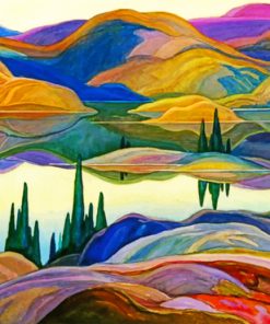 Aesthetic Landscape Group Of Seven paint by number