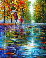 Rain in the park paint by numbers