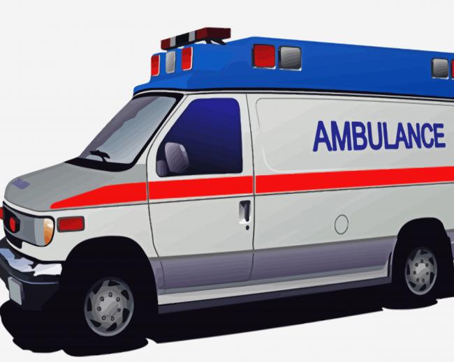 Ambulance Illustration Paint by numbers