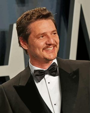 american actor Pedro pascal paint by number
