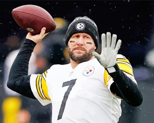 american football quarterback Ben roethlisberger paint by number