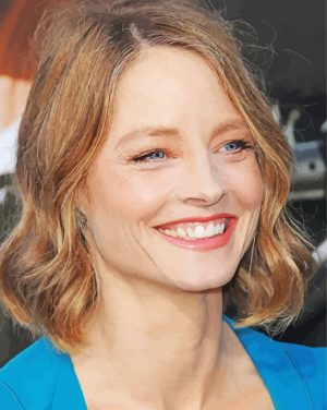 Beautiful Jodie Foster Paint by numbers