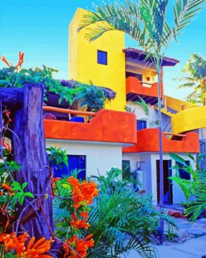 beautiful Mexican house paint by numbers