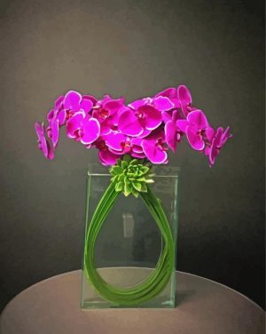 Beautiful Purple Flowers Paint by numbers