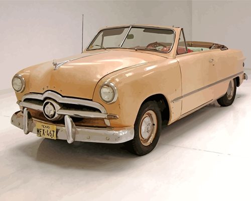 Beige 1949 Ford Car paint by number