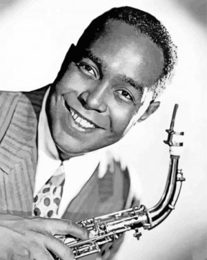 Black And White Charlie Parker Paint by numbers