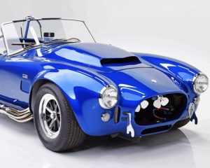 Blue Shelby Cobra paint by numbers