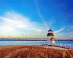 Brant Point Lighthouse Cape Cod paint by numbers