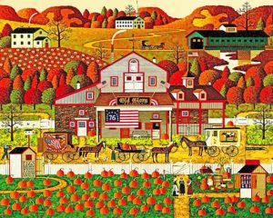 Charles Wysocki Old Gloory Farms paint by number