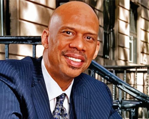 Classy Kareem Abdul Jabbar paint by numbers