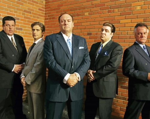 The Sopranos Characters paint by number