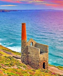 Cornwall Beach paint by numbers