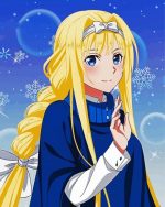 Cute Anime Alice Zuberg paint by numbers