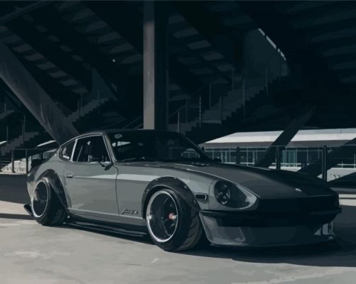 datsun fairlady car paint by numbers