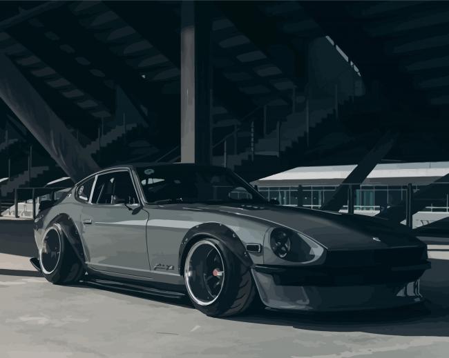 datsun fairlady car paint by numbers
