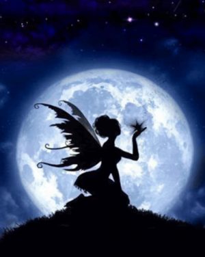 Fairy In Night Moon paint by numbers