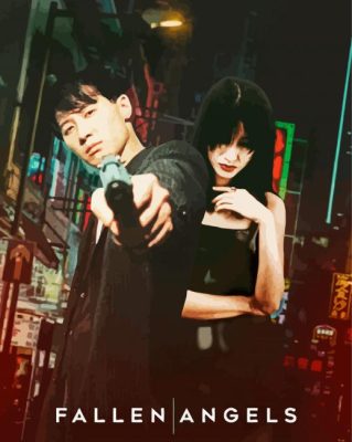 fallen angels poster paint by number