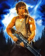 First Blood Character paint by numbers