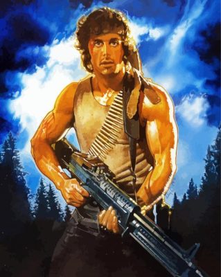 First Blood Character paint by numbers