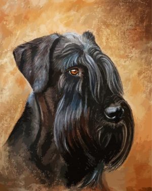 giant schnauzer art paint by numbers
