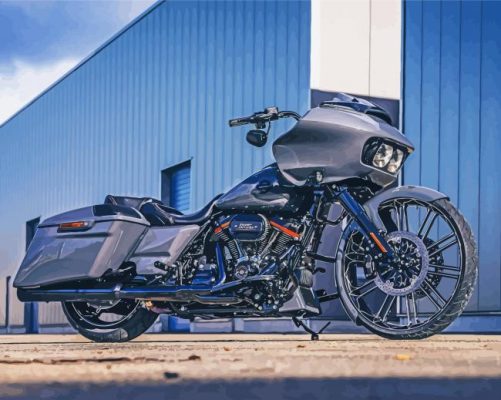 Harley Davidson Roadglide paint by numbers