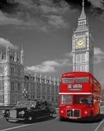 London Bus paint by numbers