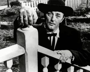 Monochrome Robert Mitchum paint by numbers