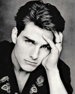 Monochrome Tom Cruise Paint by numbers