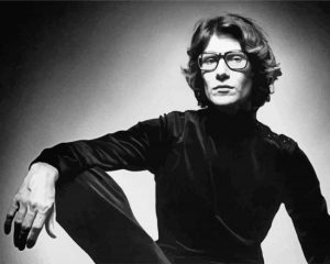 Monochrome Yves Saint paint by numbers