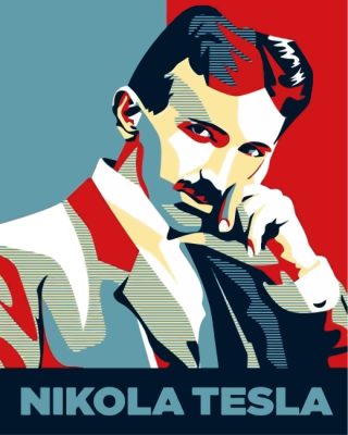 Nikola Tesla Paint by numbers