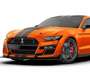 Orange Shelby Mustang Paint by numbers