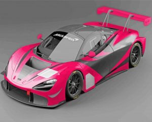 Pink DDE 720 GTR paint by numbers