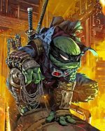 Ronin Ninja Character paint by numbers