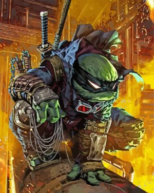 Ronin Ninja Character paint by numbers